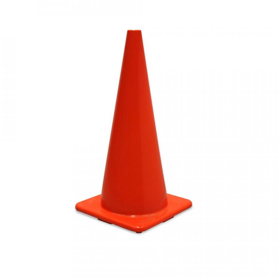 CONO PARA TRAFICO PVC POSTE 36" C/ NARANJA