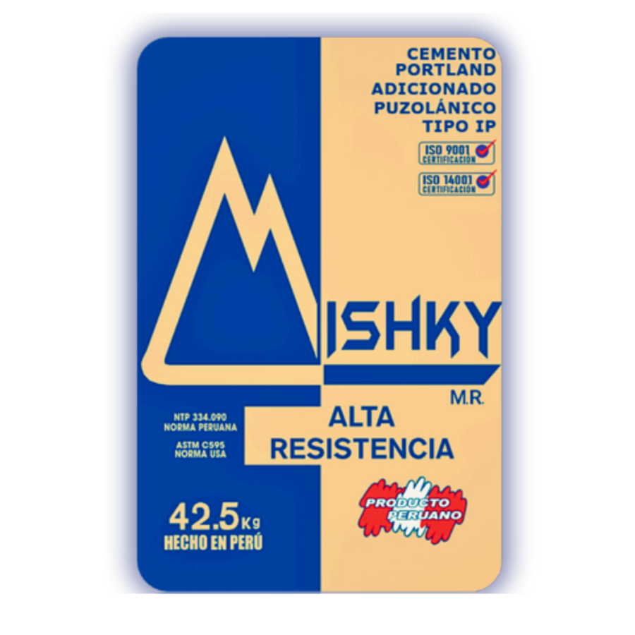 Cemento Mishky Portland Tipo IP Adicionado Puzolánico